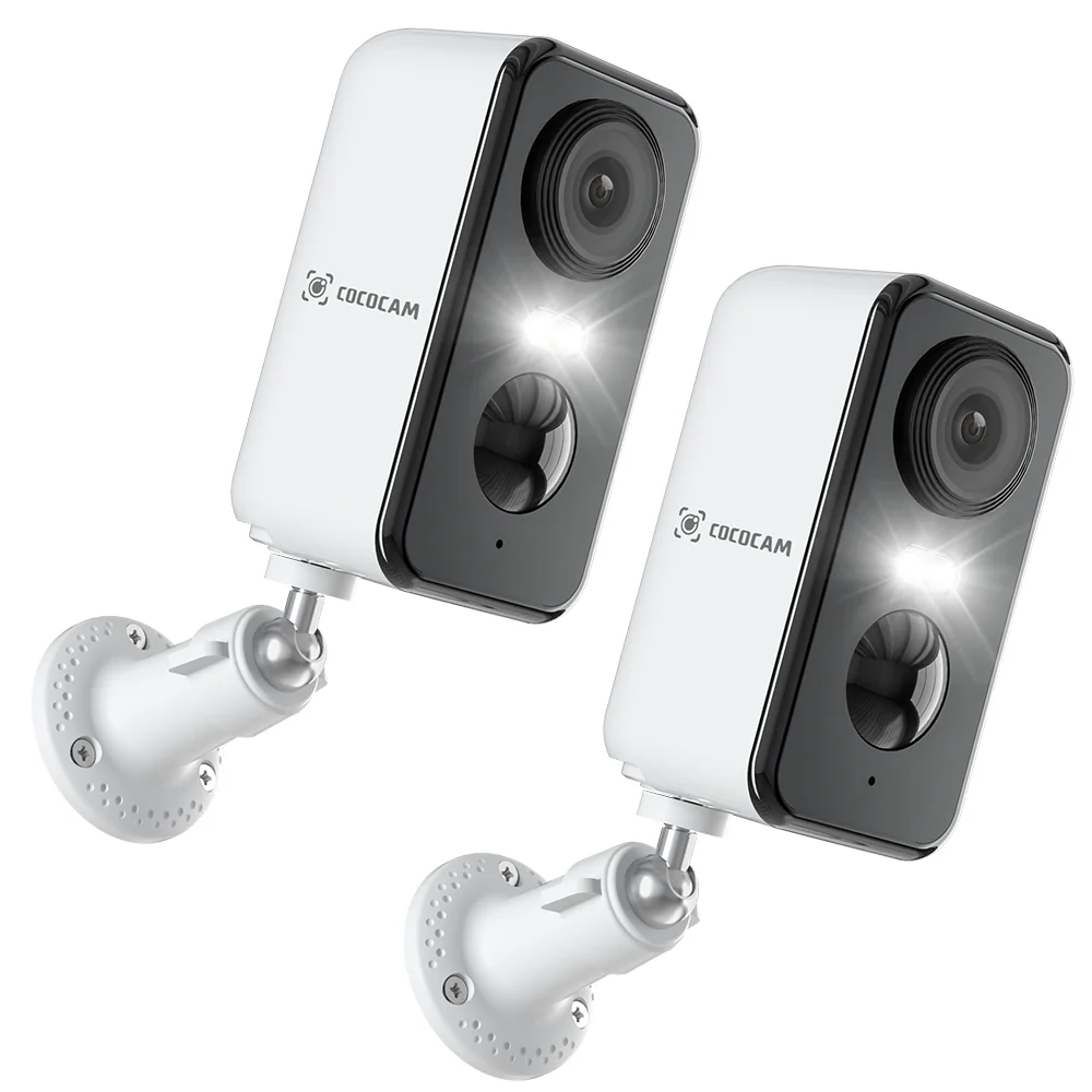 2K Camera Surveillance WiFi Exterieure sans Fil Batterie avec AI PIR Détection Compatible Alexa