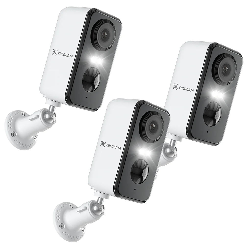 2K Camera Surveillance WiFi Exterieure sans Fil Batterie avec AI PIR Détection Compatible Alexa