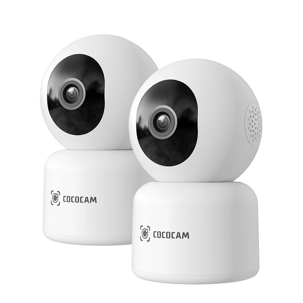 COCOCAM 5MP Camera Surveillance WiFi Interieur 2,4/5GHz WiFi  Détection de Mouvement AI Suivi Automatique
