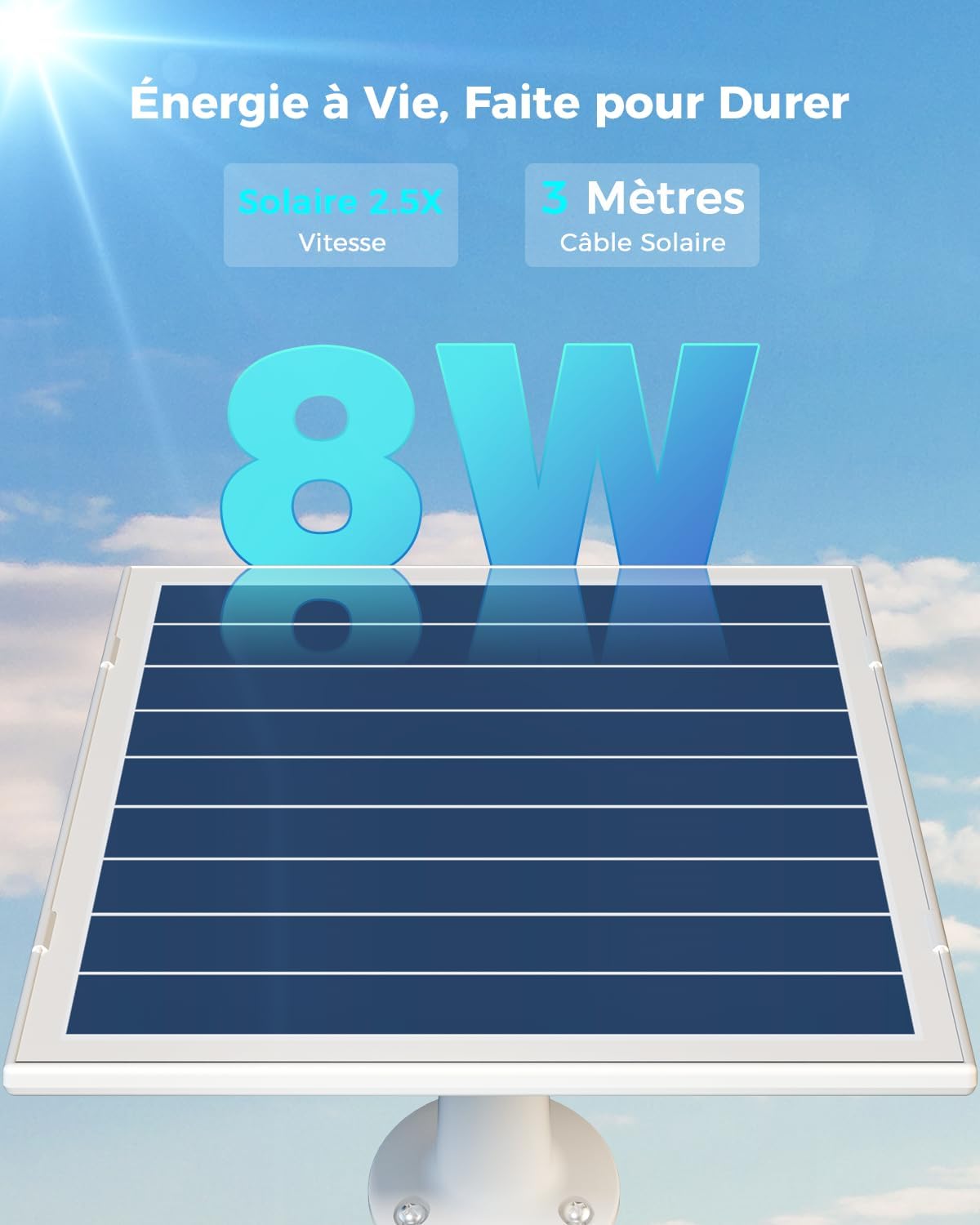 Caméra De Sécurité Solaire 4G Extérieure - Vision Nocturne Couleur, Détection IA, Batterie 10400mAh, ESIM Incluse - Pas Besoin De Wi-Fi